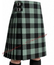Clan Robin Hood Tartan kilt - 16oz Acrylic Wool, Men's Custom Made 8 Yard kilts