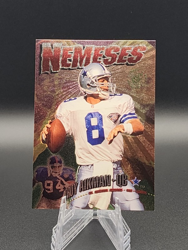 1995 Stadium Club Members Only Nemeses N8 Troy Aikman Michael Brooks Cowboys 