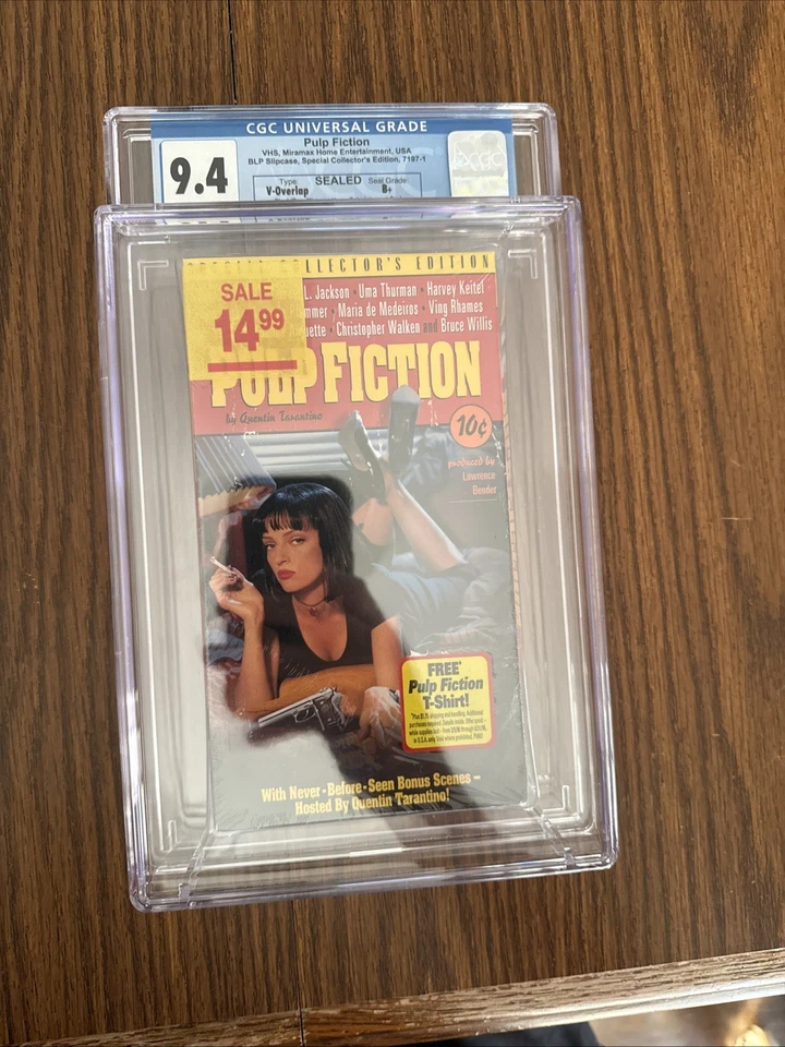 Pulp Fiction (VHS, 1996, Special Collectors Edition) Sealed CSG Grade 9.4 - Image 3 of 4