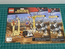 LEGO Marvel Rhino & Sandman 76037 Manual de instrucciones Libro solamente