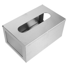 Stainless Steel Tissue Holder Box Wall Mounted Dispenser Metal Paper Towel