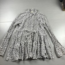 Polo Ralph Lauren Denim & Supply Shirt Dress Womens Small White Floral Boho