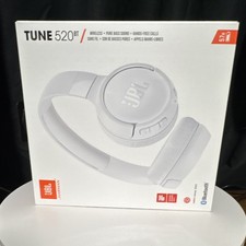 JBL Tune 520BT Wireless Bluetooth On-Ear Headphones Built-In Mic White