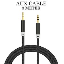 Image of 1M to 3M Headphone Aux Cable Audio Lead 3.5mm Jack to Jack Stereo PC Car Male UK