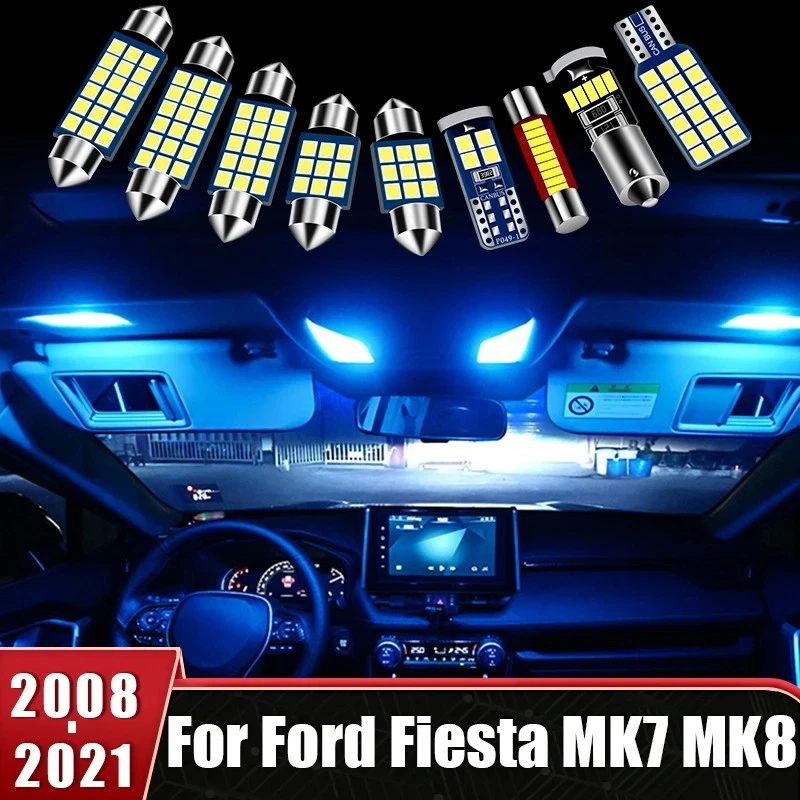 Luz LED para Ford Fiesta MK7 MK8 2008-2021 lámpara interior arranque Foto 3 de 4