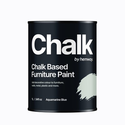 Hemway CHALK BASED Furniture Paint Matt Finish Wall Shabby Chic Vintage Chalky