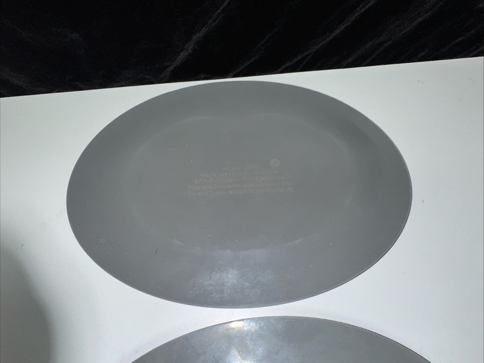PACK OF 2-EZPZ Baby Placemat Food Bowl/Plate DIVIDED Silicone Suction GRAY