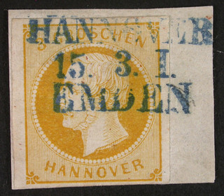 Hannover Nr. 16 a Bfst. mit Bahnpostst. sign. Mi. 85 00 €