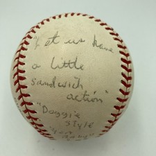 George Foster Signed Baseball To Lover With Provocative Inscription JSA