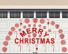 32 Pcs Merry Christmas Garage Door Magnets Candy Cane Garage Door Decorations...