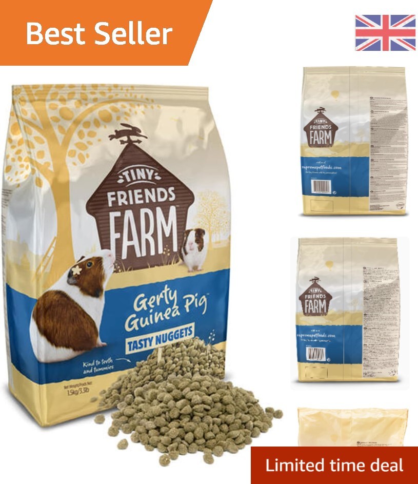 Supreme Petfoods Tiny Friends Farm Gerty Tasty Nuggets, Guinea Pig, 1.5 kg - Image 3