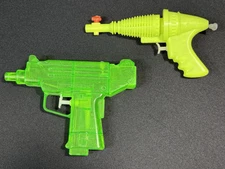 Vtg Thunderbird Pistol Squirt Gun J Rosenthal Uranium AK UZI Plastic Water Gun 