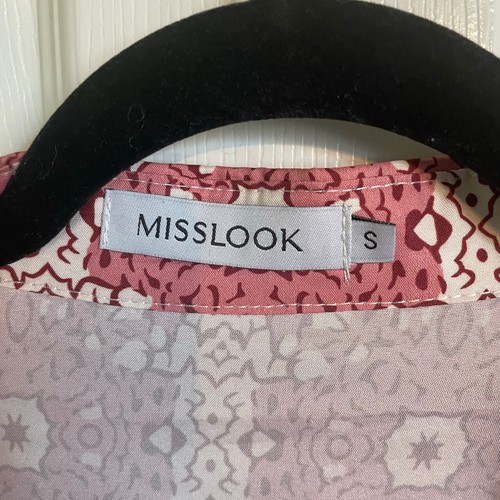 Misslook Coral Pink Batik Print Oversized Maxi Dress Ruffle Cottagecore Size S - Picture 5 of 8