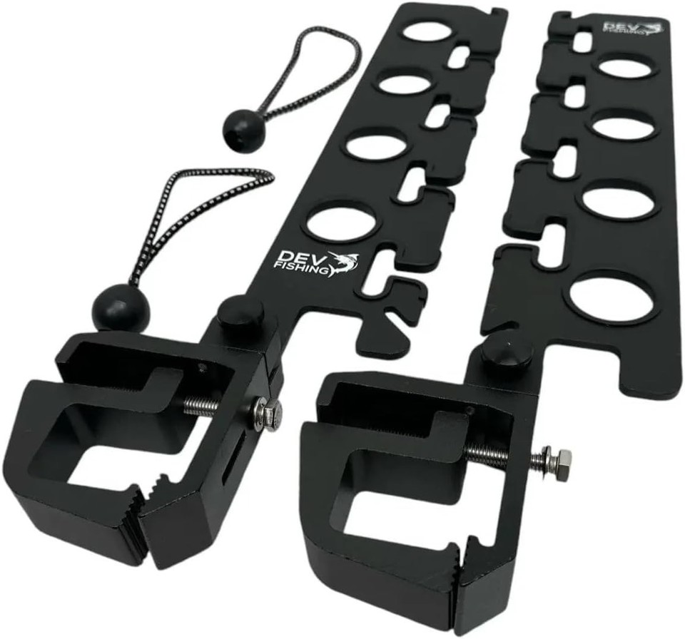 Dev Fishing RB 200 Adjustable Truck Bed Horizontal Travel Rod Rack ...