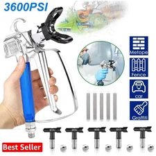Airless Paint Spray Gun High Pressure 3600PSI with 517 Nozzle Tip for Sprayers