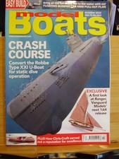 MODEL BOATS MAGAZINE OCTOBER 2022 FLOATING BUMPER CAR PLANS DODGEMS XXI U BOAT