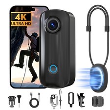 SJCAM 4K Action Camera Portable Mini Body Cam for Motorcycle Pet Walking Travel