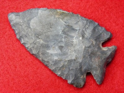 SUPERB KIRK CORNER NOTCH 3'' OHIO Authentic Indian Relics