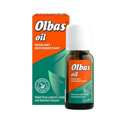 Olbas Oil Inhalant Decongestant 12ml Nasal Relief Cold Flu Blocked Nose