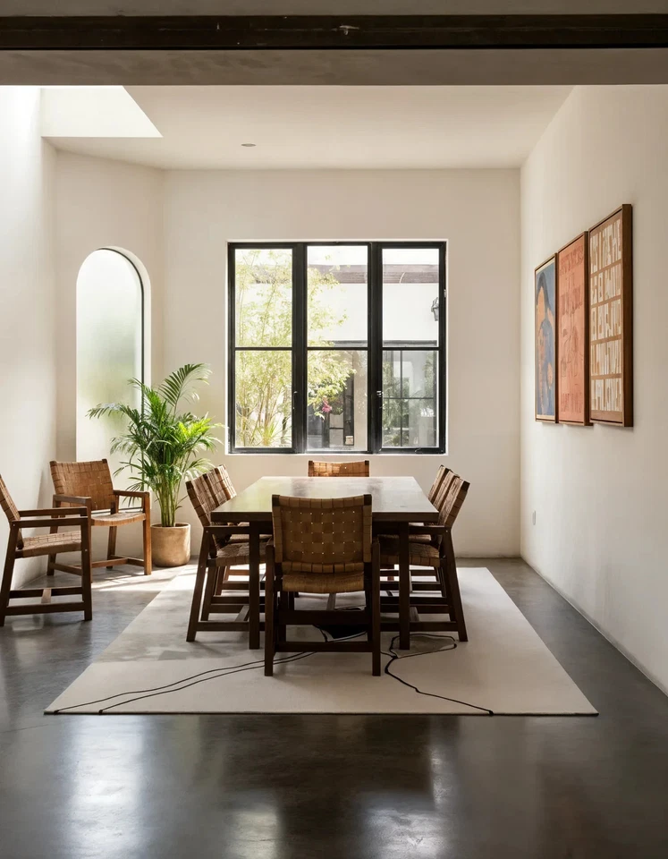 Hand tufted Concept Silk Rug for living room and bedroom, white and black rug - Image 4 of 4