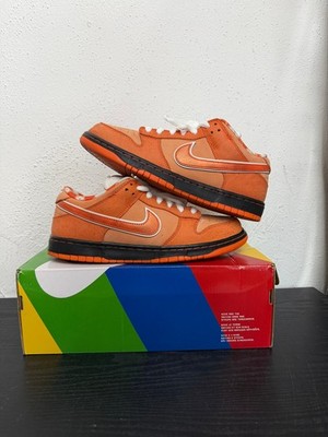 Nike Sb Dunk Low Concepts Orange Lobster Preowned Size 10 with Box & Extras