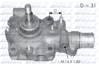 Wasserpumpe MotorküHlung Dolz B114 FüR Iveco Daily 2 Bus 4X4 13074131 13075131