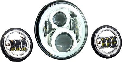 Letric Lighting Co.7in. Premium LED Set Mit Full-Halo für Indisch LLC-ILHK-7CH