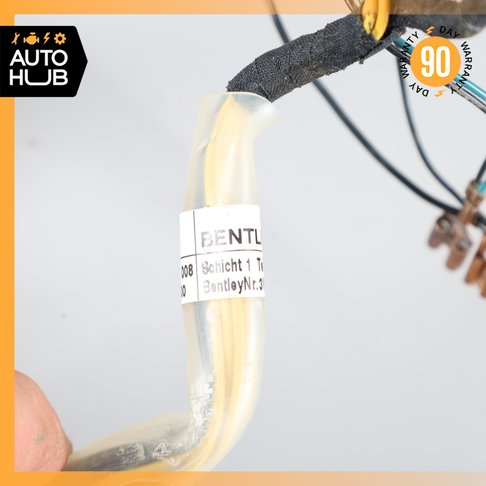 08-13 Bentley Continental GT GTC Steering Wheel Driver Airbag Wiring Harness 31k
