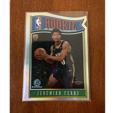 Jeremiah Fears 2025 Bowman Chrome Rookie Favorites Refractor #RY-7 Pelicans