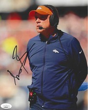 SEAN PAYTON SIGNED AUTOGRAPHED 8x10 PHOTO DENVER BRONCOS HEAD COACH JSA