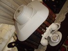VINTAGE "JA" JUNIOR ACHIEVEMENT SCHOOL PROJECT NASHVILLE TN. PHONE LAMP W/ SHADE — photo 2