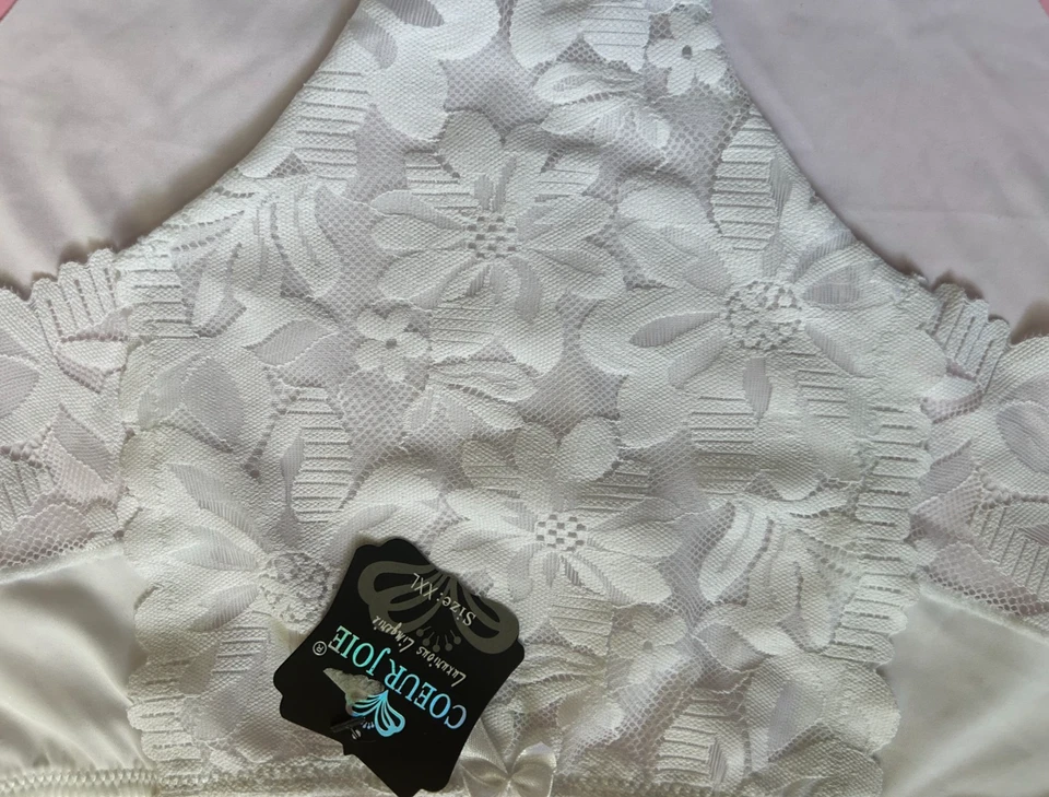 Mujer Talla L/XL Blanco Elegante Bikini con Encaje Transpirable Cómodo Bragas Encaje Foto 4 de 4