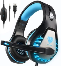 Noise Cancelling Gaming Headset with Microphone for PS5, Xbox, PC - 3.5mm Wired