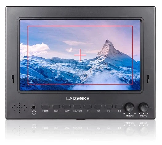 Laizeske 7" 1024 x 600 3G-SDI HDMI Camera-Top Field IPS Monitor with Peaking Fcs - Image 2 of 4
