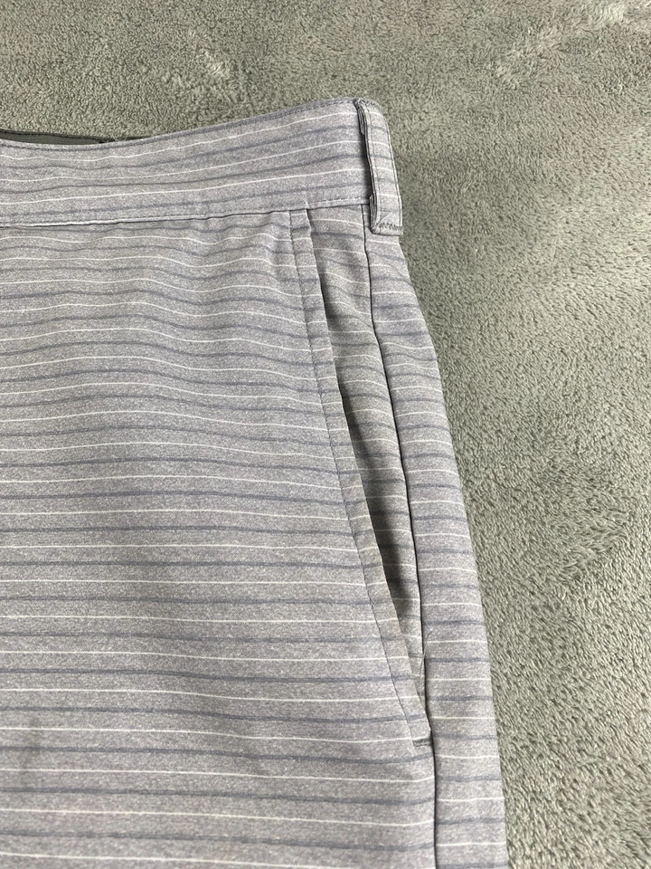 Мужские шорты Ben Hogan размер 42 серый белый в полоску повседневный C12 - Изображение 4 из 4