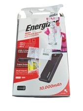 I6. Energizer 10,000 mAh MAX Power Bank w/ LCD Screen Portable Charger, Used