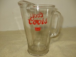 Coors Banquet Glass Beer Pitcher. Nice!