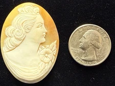 HUGE Antique Victorian Loose Carved  Cameo Perfect For Brooch or Pendant