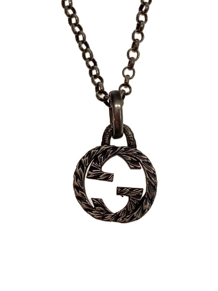 Collier pendentif GUCCI imbriqué G SV925 SLV 455307 