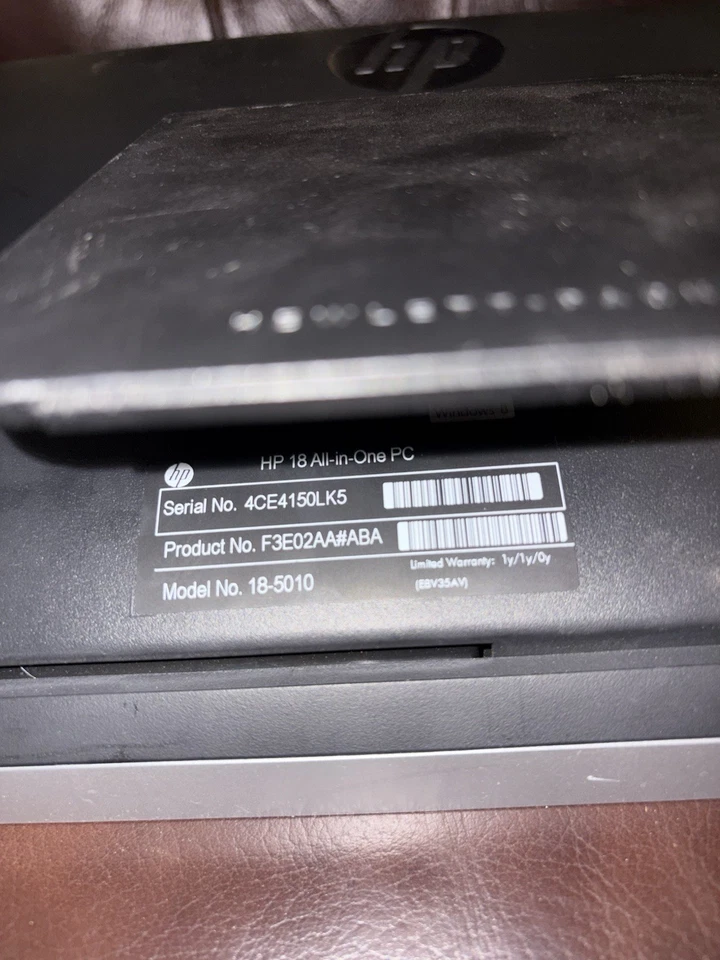 HP Pavilion 18-5010 AIO AMD E1-2500 1.4Ghz 4GB RAM 500GB HDD W7 - Image 4 of 4