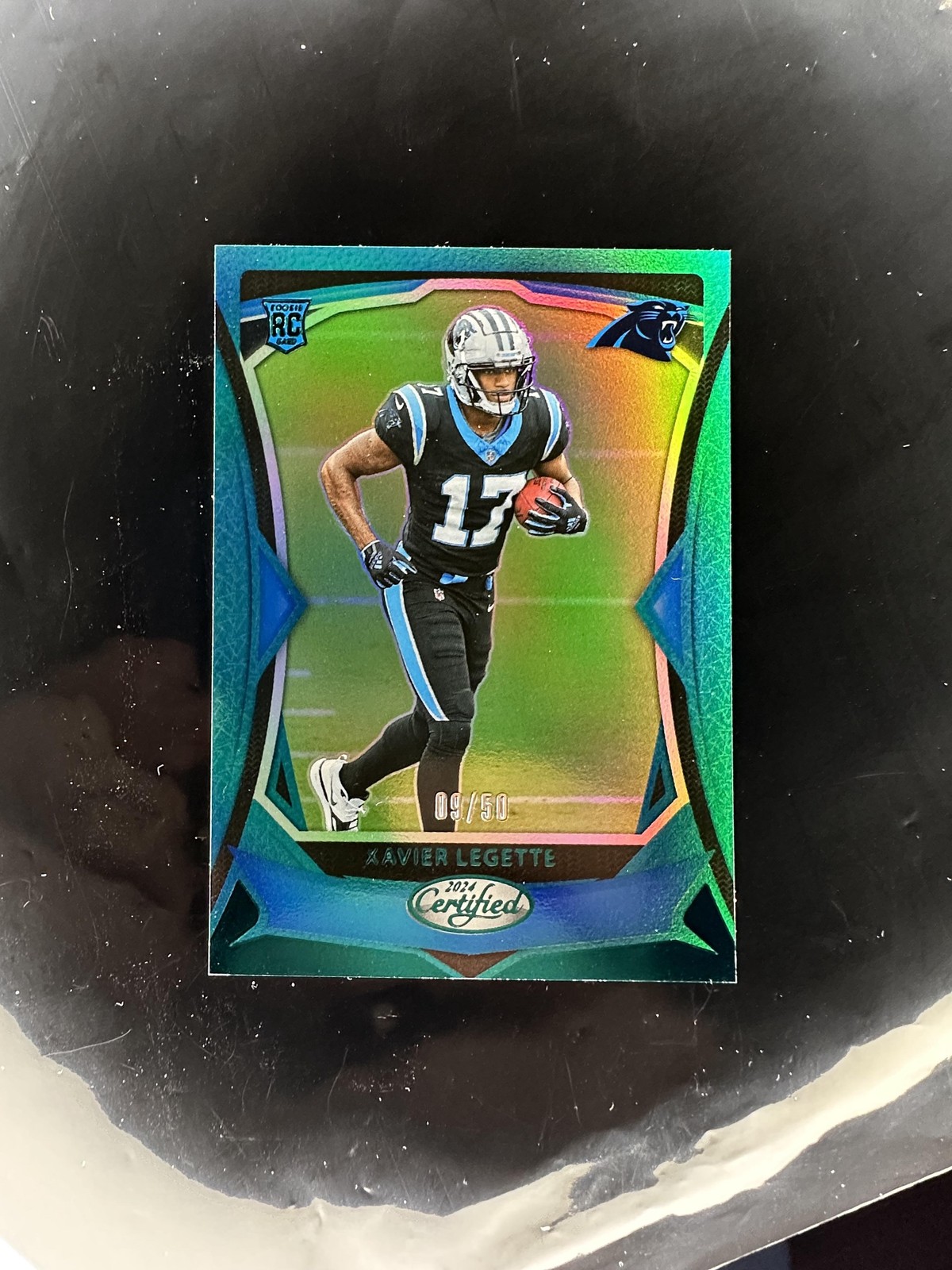 2024 Panini Certified #123 Xavier Legette Mirror Teal #/50