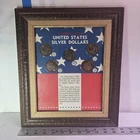5 Morgan Silver Dollar Set, 1878-1921 Framed