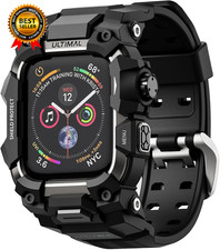 Rugged Case with Band for Apple Watch 45Mm Compatible with Apple Watch Series