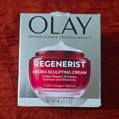 Olay Regenerist Micro-Sculpting Cream Triple Collagen Peptide 1.7 oz