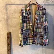 Polo Ralph Lauren Madras Pattern Blazer Men 100