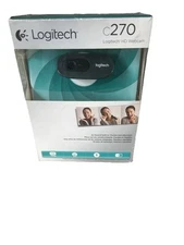 Logitech C270 HD 720P Webcam USB 2.0 Web Camera HD Microphone For PC Laptop NOB