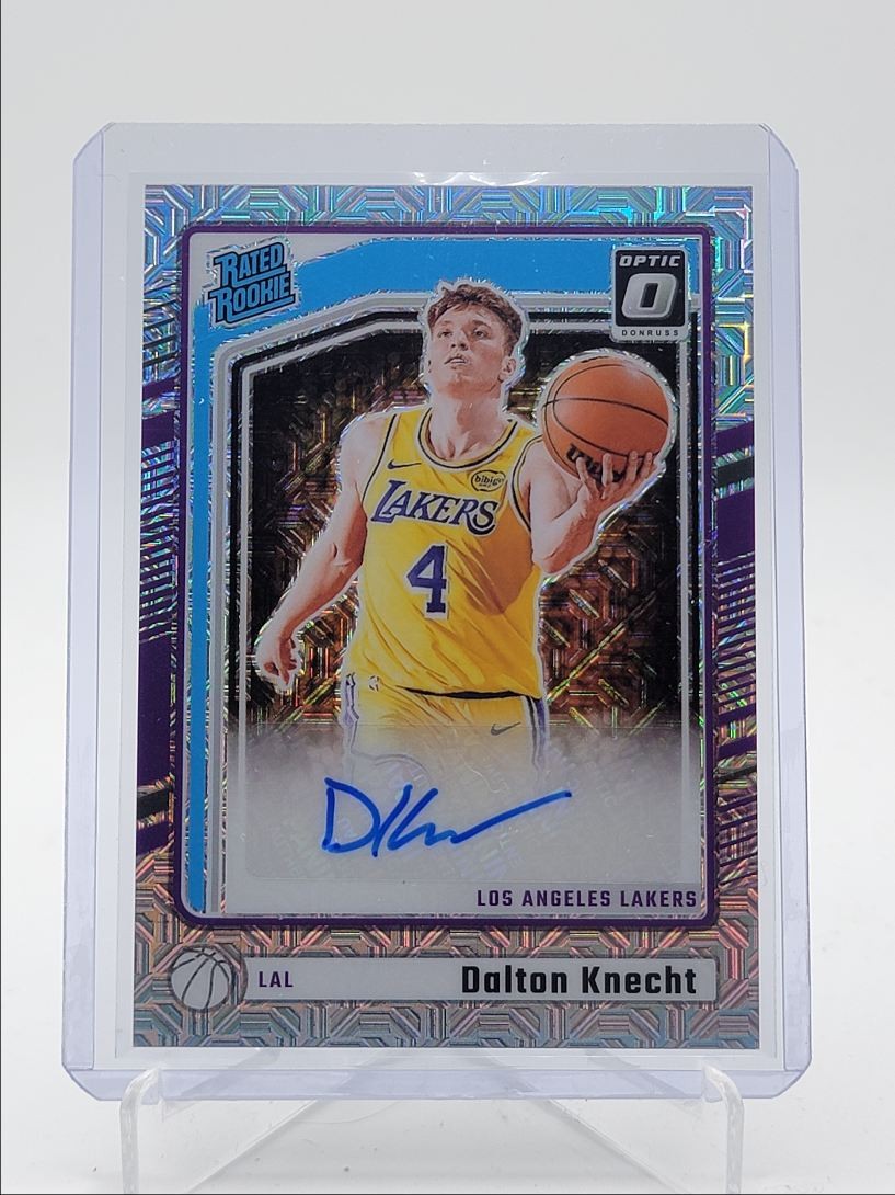 DALTON KNECHT 2024-25 DONRUSS OPTIC RATED ROOKIE CHOICE RC AUTO Q5692