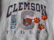 Vintage Clemson University Tigers Football Ultimate Sports Wear L Sweatshirt 90s
