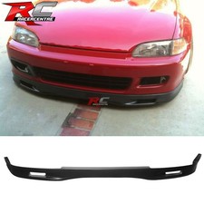 Fit 92-95 Honda Civic Coupe Hatchback Spoon Style Front Bumper Lip Spoiler Pu