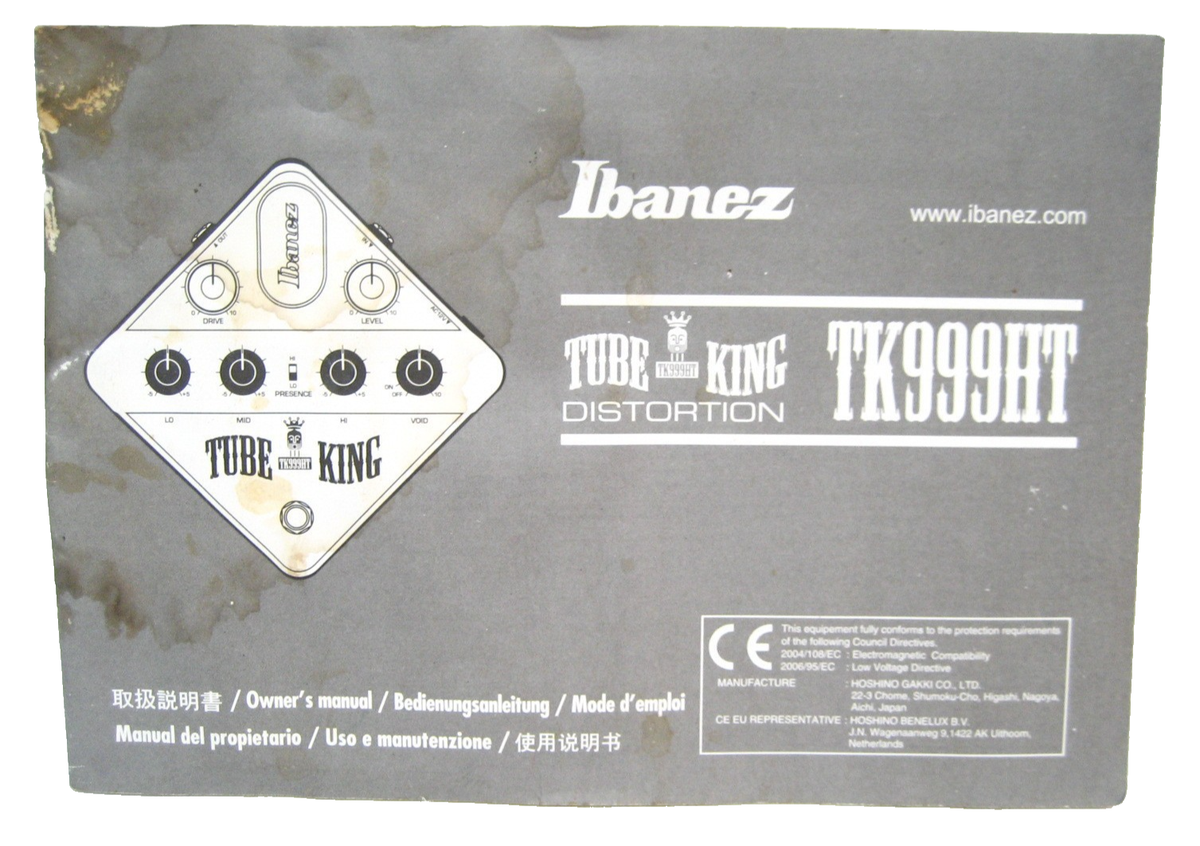 Ibanez Tube King TK999HT Guitar Effects Distortion Pedal, Clean